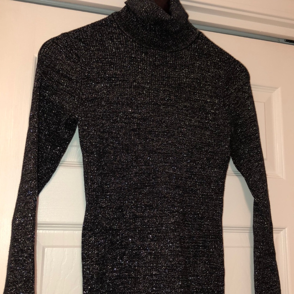 Macy’s Style & Co shimmering turtle neck